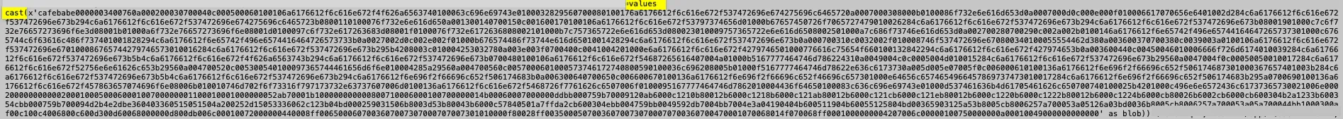 Papercut hex-encoded command